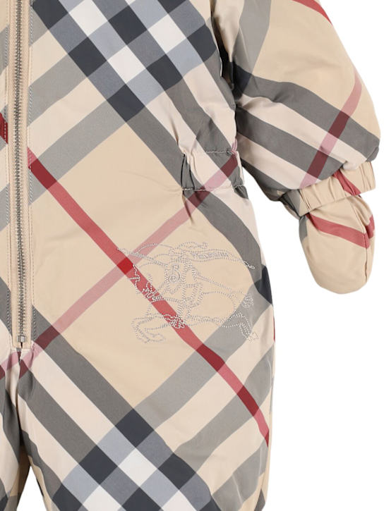 Luisaviaroma Tuta Da Neve Imbottita In Nylon Check