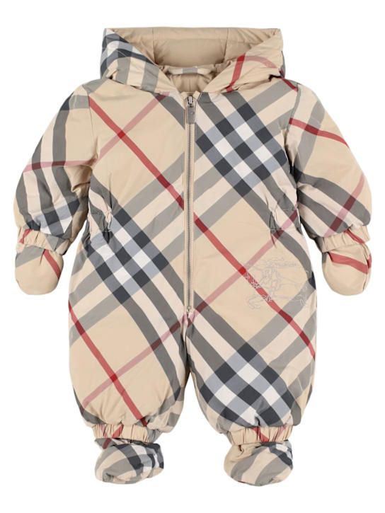 Luisaviaroma Tuta da neve imbottita in nylon check