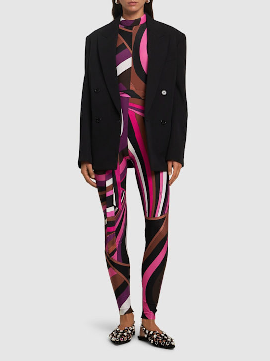 Luisaviaroma Tuta In Lycra Stampata