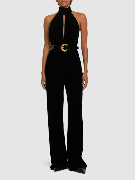 Luisaviaroma Tuta In Velluto Stretch