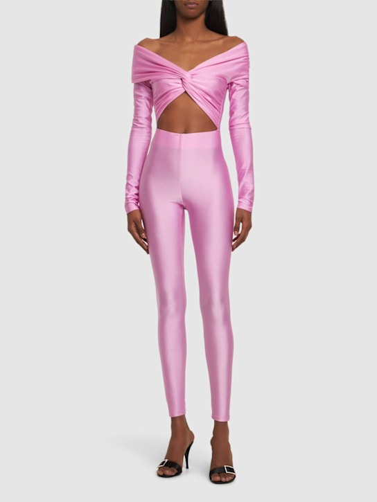 Luisaviaroma Tuta Kendall In Lycra Lucida Stretch