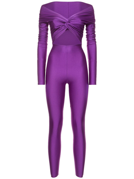 Luisaviaroma Tuta Kendall in lycra lucida stretch