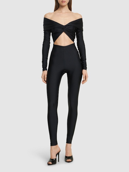 Luisaviaroma Tuta Kendall In Lycra Lucida Stretch