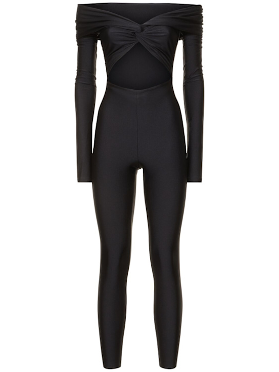 Luisaviaroma Tuta Kendall in lycra lucida stretch