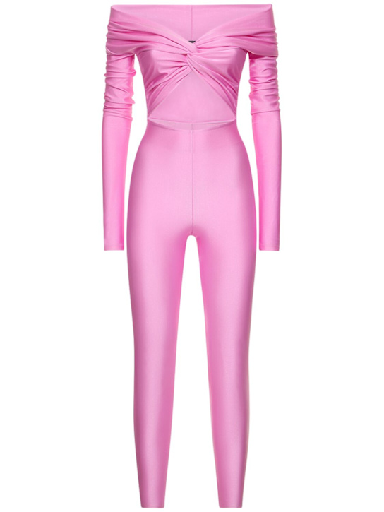 Luisaviaroma Tuta Kendall in lycra lucida stretch