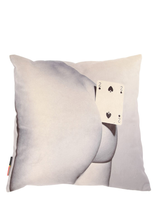 Luisaviaroma Two Of Spades printed cushion