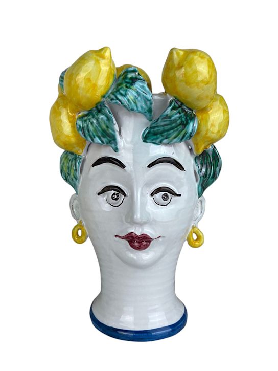 Luisaviaroma Vaso Sicily dipinto a mano