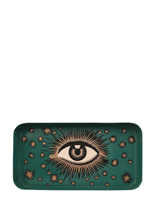 Luisaviaroma Vassoio Eye in ferro dipinto a mano