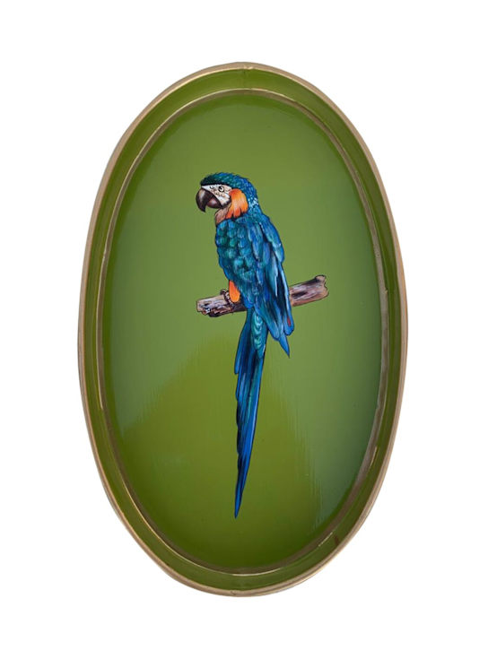 Luisaviaroma Vassoio Fauna in ferro dipinto a mano