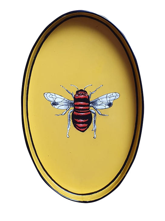 Luisaviaroma Vassoio Flora in ferro dipinto a mano
