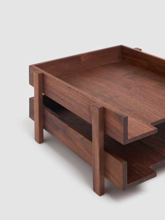 Luisaviaroma Vassoio Impilato In Noce