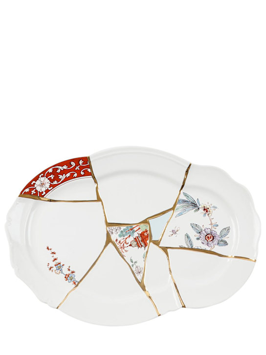 Luisaviaroma Vassoio Kintsugi in procellana