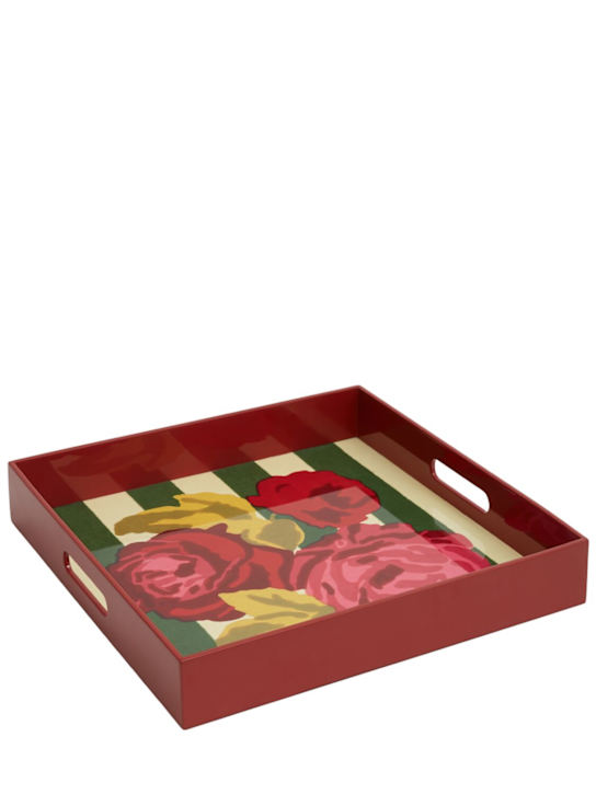 Luisaviaroma Vassoio Nizam Stripes Green