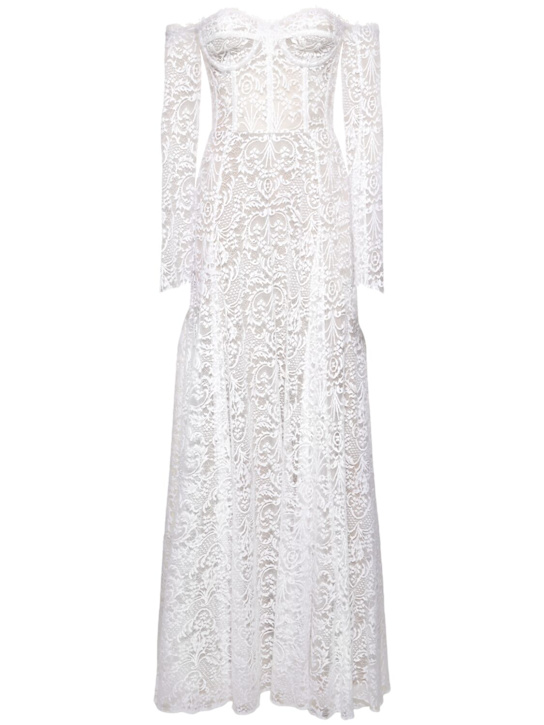 Luisaviaroma Vestito con spalle scoperte e ricami