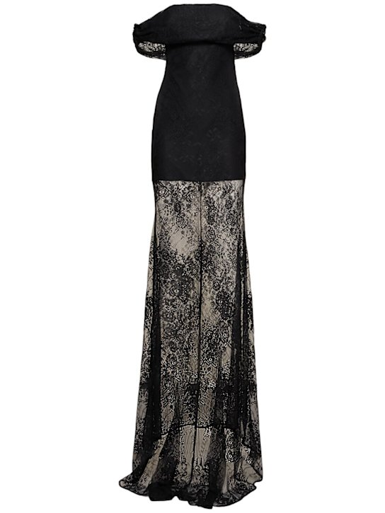 Luisaviaroma Vestito con spalle scoperte in pizzo