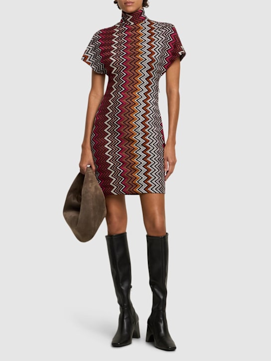 Luisaviaroma Vestito Corto In Maglia Di Misto Lana
