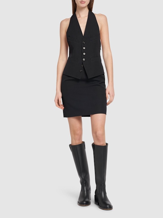 Luisaviaroma Vestito Gilet In Lana Stretch