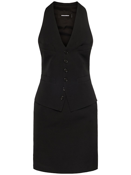 Luisaviaroma Vestito gilet in lana stretch