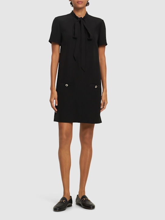 Luisaviaroma Vestito In Cady Di Misto Viscosa
