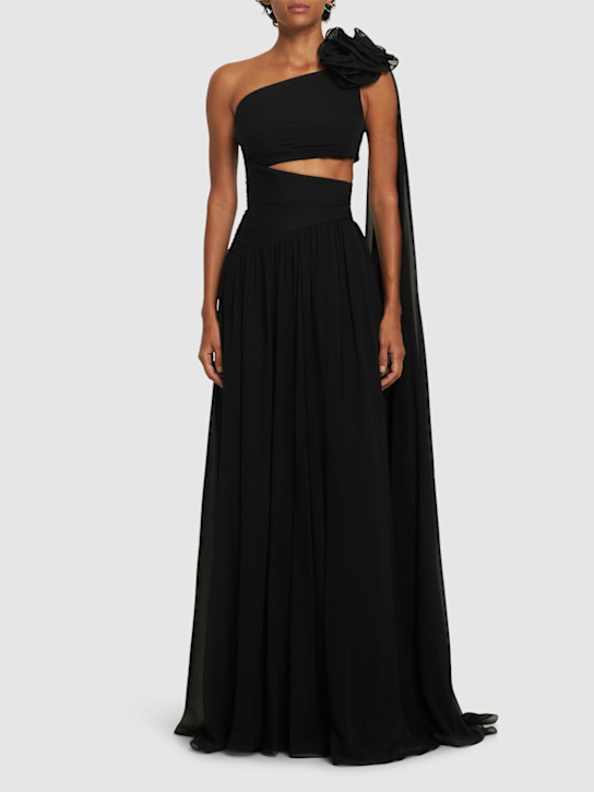 Luisaviaroma Vestito In Chiffon Di Seta