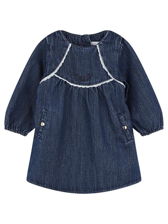 Luisaviaroma Vestito in denim di cotone e collant
