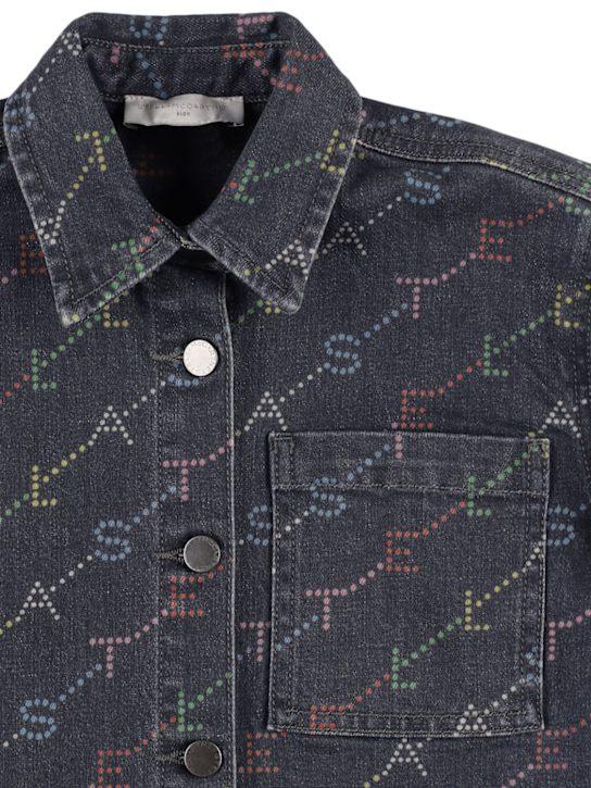 Luisaviaroma Vestito In Denim Di Cotone Stampato