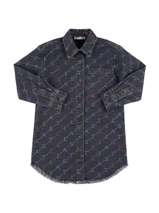 Luisaviaroma Vestito in denim di cotone stampato