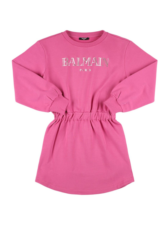 Luisaviaroma Vestito in felpa di cotone con logo