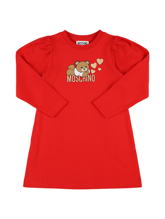 Luisaviaroma Vestito in felpa di cotone con stampa