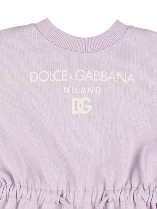 Luisaviaroma Vestito In Jersey Di Cotone Con Logo