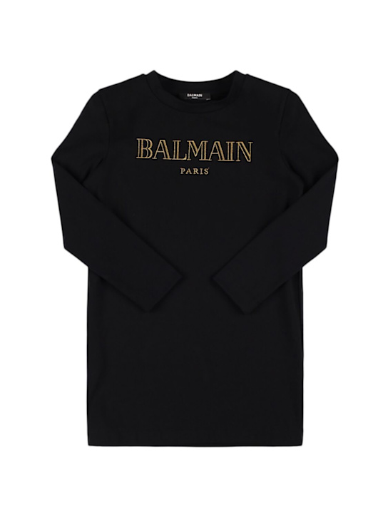 Luisaviaroma Vestito in jersey di cotone con logo