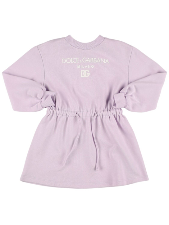 Luisaviaroma Vestito in jersey di cotone con logo