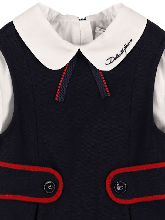 Luisaviaroma Vestito In Misto Cotone Interlock