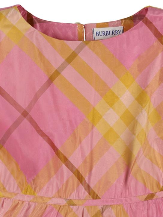 Luisaviaroma Vestito In Seta Stampa Check