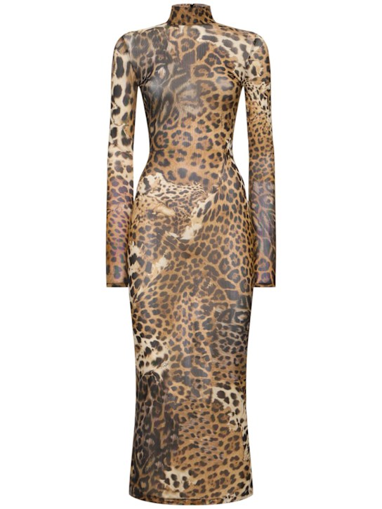Luisaviaroma Vestito Jaguar in tulle stampato