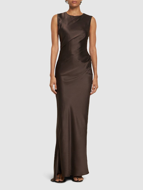 Luisaviaroma Vestito Lungo Anwen In Misto Seta