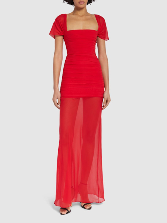 Luisaviaroma Vestito Lungo In Seta Stretch