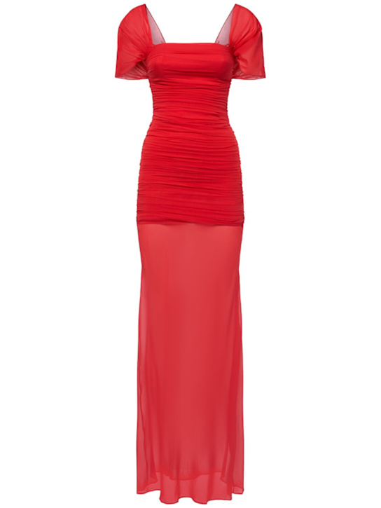Luisaviaroma Vestito lungo in seta stretch