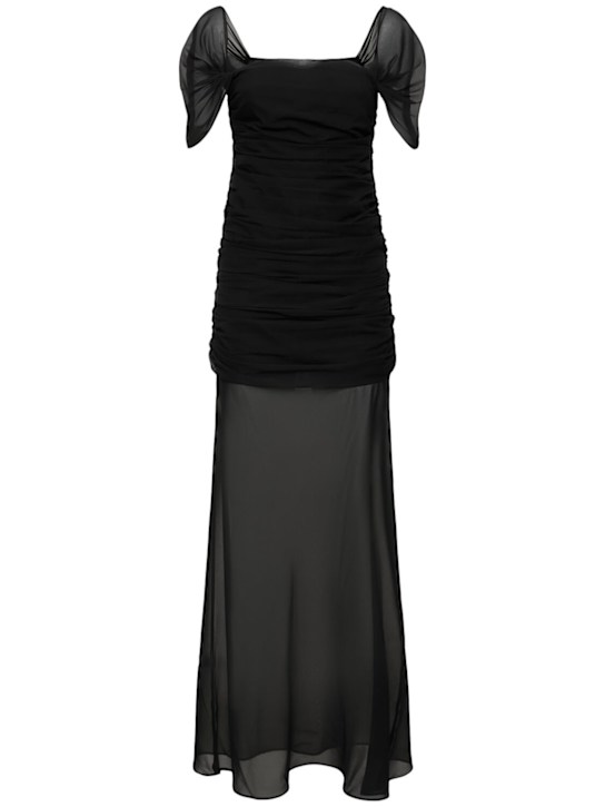 Luisaviaroma Vestito lungo in seta stretch