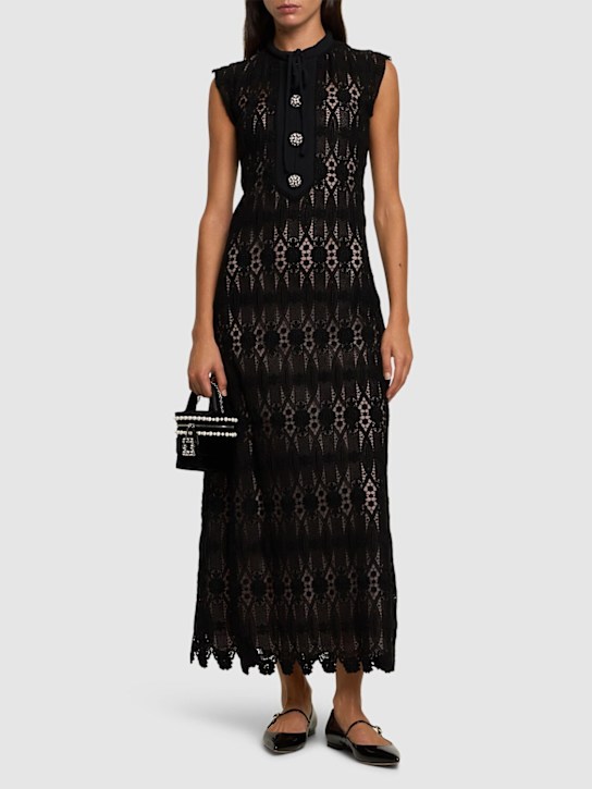 Luisaviaroma Vestito Lungo Macramé