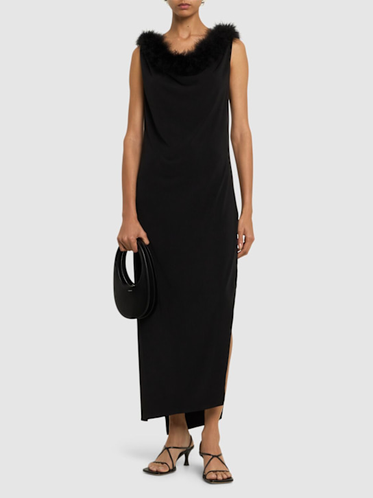 Luisaviaroma Vestito Midi Boa In Jersey