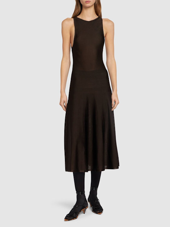 Luisaviaroma Vestito Midi Hencil In Di Viscosa