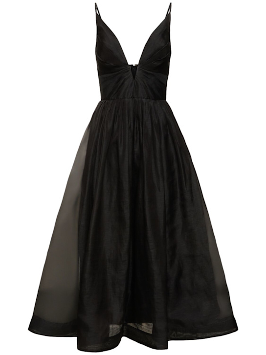 Luisaviaroma Vestito midi Illustration in organza