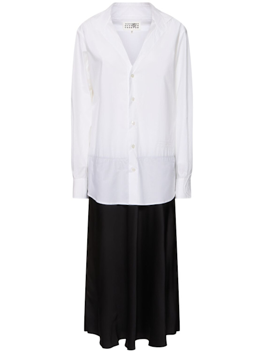 Luisaviaroma Vestito midi in cotone e viscosa
