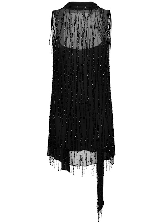 Luisaviaroma Vestito midi in georgette con perline