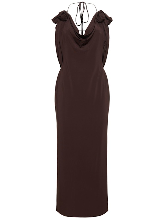 Luisaviaroma Vestito midi in jersey con rose
