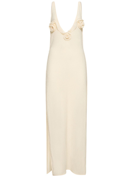 Luisaviaroma Vestito midi in jersey con rose