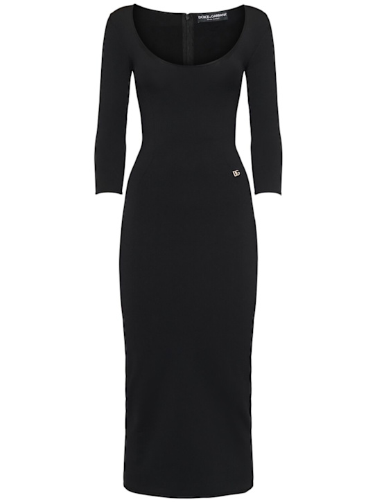 Luisaviaroma Vestito midi in jersey di viscosa