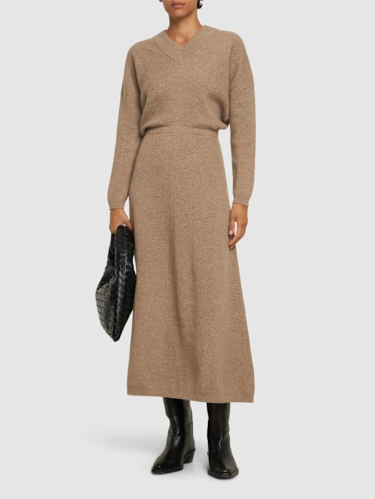 Luisaviaroma Vestito Midi In Maglia Di Cashmere