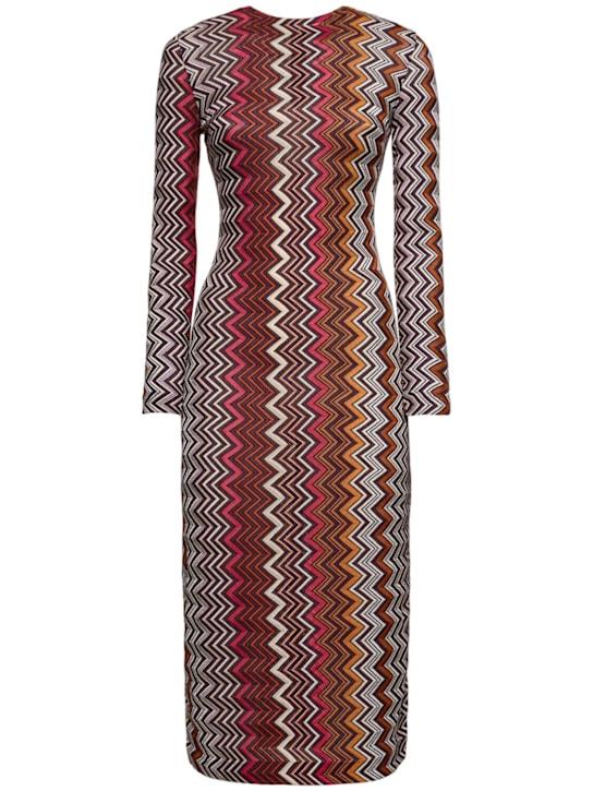 Luisaviaroma Vestito midi in maglia di misto lana